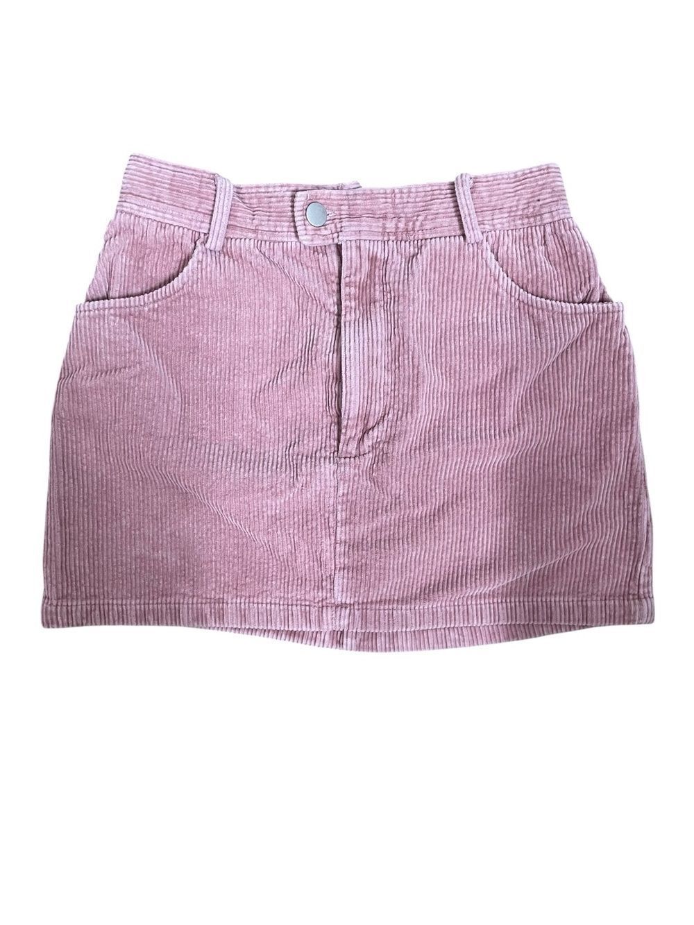 Kendall & Kylie Pink Corduroy Mini Skirt Women’s Size S